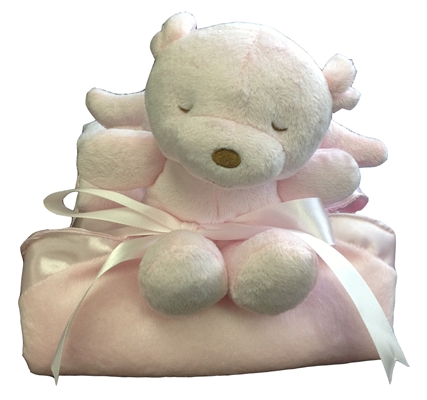 Snuggle Bear Blanke in Pink